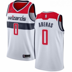 Youth Nike Washington Wizards 0 Gilbert Arenas Swingman White Home NBA Jersey Association Edition