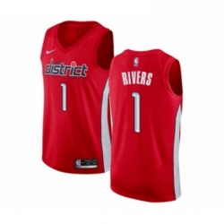 Youth Nike Washington Wizards 1 Austin Rivers Red Swingman Jersey Earned Edition 