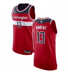 Youth Nike Washington Wizards 13 Marcin Gortat Authentic Red Road NBA Jersey Icon Edition