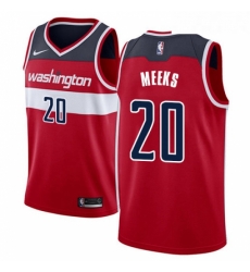 Youth Nike Washington Wizards 20 Jodie Meeks Swingman Red Road NBA Jersey Icon Edition 