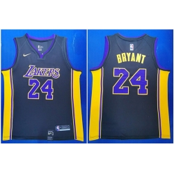 Lakers 24 Kobe Bryant Black Nike Swingman Jersey