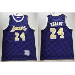 Lakers 24 Kobe Bryant Purple Hardwood Classics Jersey