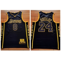 Lakers 8  26 24 Kobe Bryant Black Retirement Commemorative Swingman Jersey