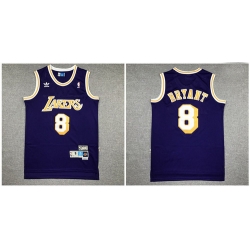 Lakers 8 Kobe Bryant Purple Hardwood Classics Jersey