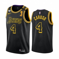 Los Angeles Lakers Alex Caruso 2020 NBA Finals Champions Jersey Black Mamba Inspired