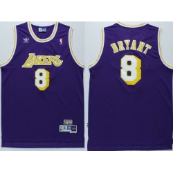 Men Adidas NBA Los Angeles Lakers 8 Kobe Bryant All Star jersey Throwback Basketball Blue Jersey