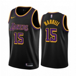 Men Los Angeles Lakers 15 Montrezl Harrell Black NBA Swingman 2020 21 Earned Edition Jerse