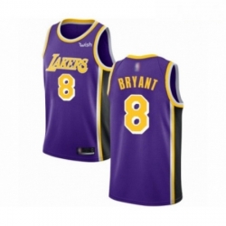 Mens Los Angeles Lakers 8 Kobe Bryant Authentic Purple Basketball Jerseys Icon Edition