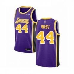 Womens Los Angeles Lakers 44 Jerry West Authentic Purple Basketball Jerseys Icon Edition