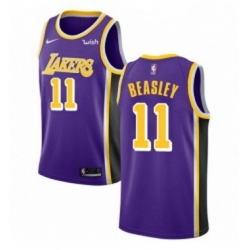 Womens Nike Los Angeles Lakers 11 Michael Beasley Swingman Purple NBA Jersey Statement Edition 