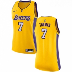 Womens Nike Los Angeles Lakers 7 Isaiah Thomas Swingman Gold Home NBA Jersey Icon Edition 