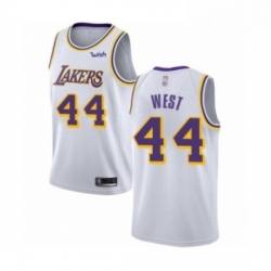 Youth Los Angeles Lakers 44 Jerry West Swingman White Basketball Jersey Association Edition