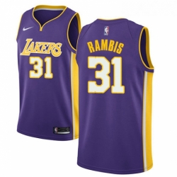 Youth Nike Los Angeles Lakers 31 Kurt Rambis Swingman Purple NBA Jersey Statement Edition