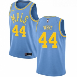 Youth Nike Los Angeles Lakers 44 Jerry West Swingman Blue Hardwood Classics NBA Jersey