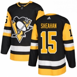 Mens Adidas Pittsburgh Penguins 15 Riley Sheahan Premier Black Home NHL Jersey 