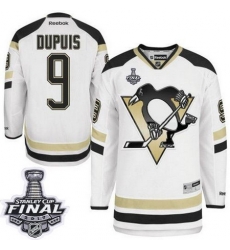 Penguins #9 Pascal Dupuis White 2014 Stadium Series 2017 Stanley Cup Final Patch Stitched NHL Jersey