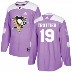 Youth Adidas Pittsburgh Penguins 19 Bryan Trottier Authentic Purple Fights Cancer Practice NHL Jersey 