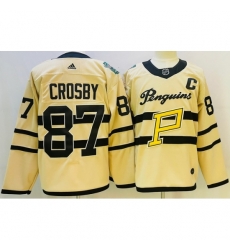 Youth Pittsburgh Penguins 87 Sidney Crosby White 2022 23 Reverse Retro Stitched NHL Jersey