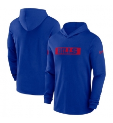 Men Buffalo Bills Royal Sideline Performance Hoodie