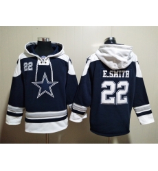 NFL Men Dallas Cowboys 22 Emmitt Smith Stitched Hoodie