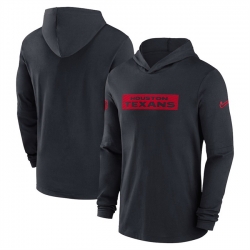 Men Houston Texans Black Sideline Performance Hoodie