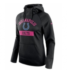 NFL Indianapolis Colts Nike Womens Breast Cancer Awareness Circuit Performance Pullover Hoodie Black