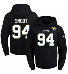 NFL Mens Nike Jacksonville Jaguars 94 Dawuane Smoot Black Name Number Pullover Hoodie