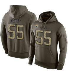 NFL Nike Jacksonville Jaguars 55 Lerentee McCray Green Salute To Service Mens Pullover Hoodie