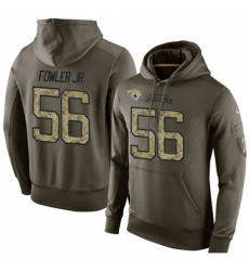 NFL Nike Jacksonville Jaguars 56 Dante Fowler Jr Green Salute To Service Mens Pullover Hoodie