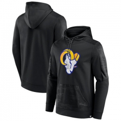 Men Los Angeles Rams Black On The Ball Pullover Hoodie