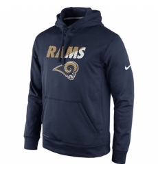 NFL Los Angeles Rams Nike Kick Off Staff Performance Pullover Hoodie Navy