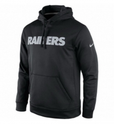 NFL Mens Oakland Raiders Nike Black KO Wordmark Performance Hoodie