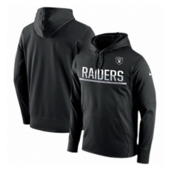 NFL Mens Oakland Raiders Nike Black Sideline Circuit Pullover Performance Hoodie