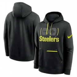 Men Pittsburgh Steelers Black Volt Pullover Hoodie