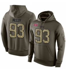 NFL Nike Tampa Bay Buccaneers 93 Gerald McCoy Green Salute To Service Mens Pullover Hoodie