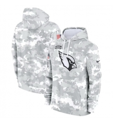 Men Arizona Cardinals 2024 Arctic Camo Salute To Service Club Fleece Pullover Stitched Hoodie