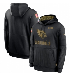 Men Arizona Cardinals Nike 2020 Salute to Service Sideline Performance Pullover Hoodie Black