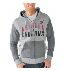 NFL Arizona Cardinals G III Sports by Carl Banks Safety Tri Blend Full Zip Hoodie Heathered Gray