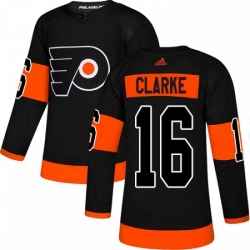 Mens Adidas Philadelphia Flyers 16 Bobby Clarke Premier Black Alternate NHL Jersey 