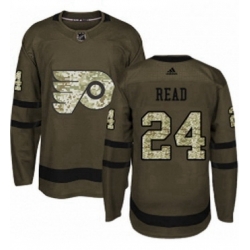 Mens Adidas Philadelphia Flyers 24 Matt Read Premier Green Salute to Service NHL Jersey 