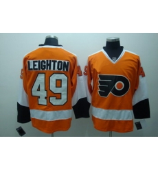 Philadelphia Flyers 49 Michael leighton Oranage Jerseys