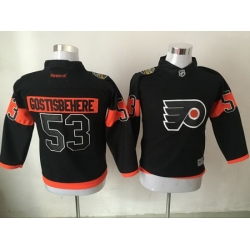 Flyers 53 Shayne Gostisbehere Black Youth Reebok Jersey