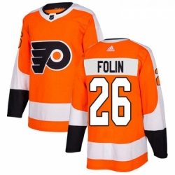 Youth Adidas Philadelphia Flyers 26 Christian Folin Authentic Orange Home NHL Jersey 