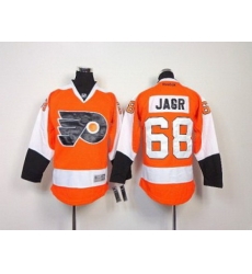 Youth NHL jerseys philadelphia flyers #68 jagr orange[white number]