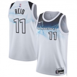 Men Minnesota Timberwolves 11 Naz Reid White 2024 25 City Edition Stitched Jersey