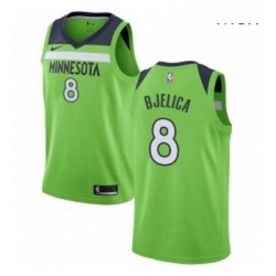 Mens Nike Minnesota Timberwolves 8 Nemanja Bjelica Swingman Green NBA Jersey Statement Edition 