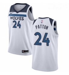 Womens Nike Minnesota Timberwolves 24 Justin Patton Authentic White NBA Jersey Association Edition 