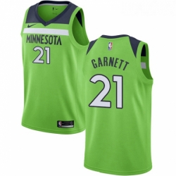 Youth Nike Minnesota Timberwolves 21 Kevin Garnett Swingman Green NBA Jersey Statement Edition