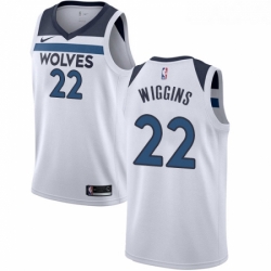 Youth Nike Minnesota Timberwolves 22 Andrew Wiggins Authentic White NBA Jersey Association Edition