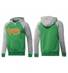 MLB Men Nike Baltimore Orioles Pullover Hoodie GreenGrey